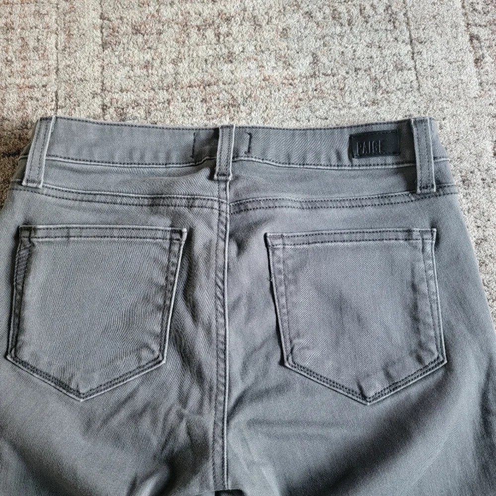 PAIGE Side Zipper Detail Low Rise Skinny Jeans Size‎ 27 Gray - Picture 8 of 15